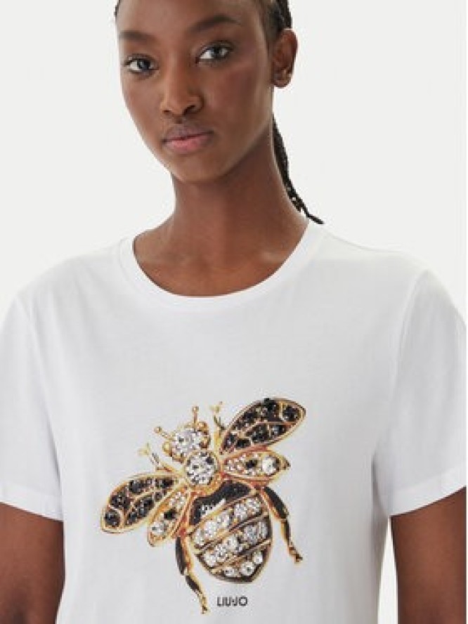 Liu Jo T-Shirt WA6237 JS923 Biały Regular Fit