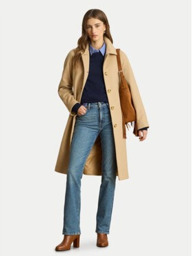 LAUREN RALPH LAUREN Płaszcz wełniany 297P04140002 Beżowy Regular Fit