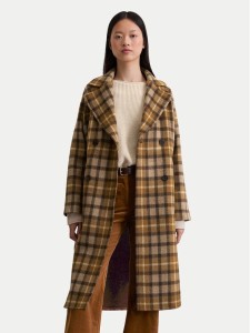 Marc O'Polo Płaszcz wełniany 508 0183 71151 Brązowy Relaxed Fit