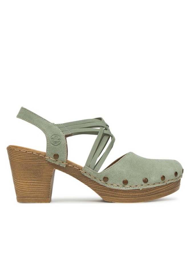 Rieker Sandały 66778-52 Zielony