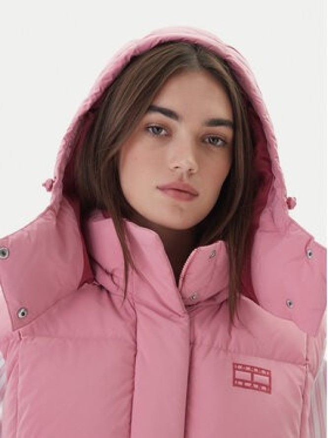 Tommy Jeans Bezrękawnik Tjw Alaska Grid Down Vest DW0DW21627 Różowy Regular Fit