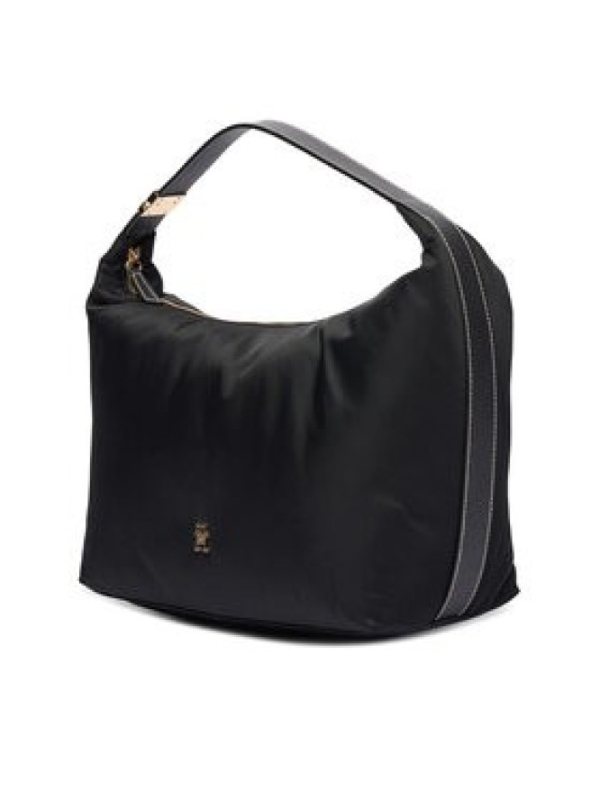 Tommy Hilfiger Torebka Th Go Hobo Nylon AW0AW18229 Czarny