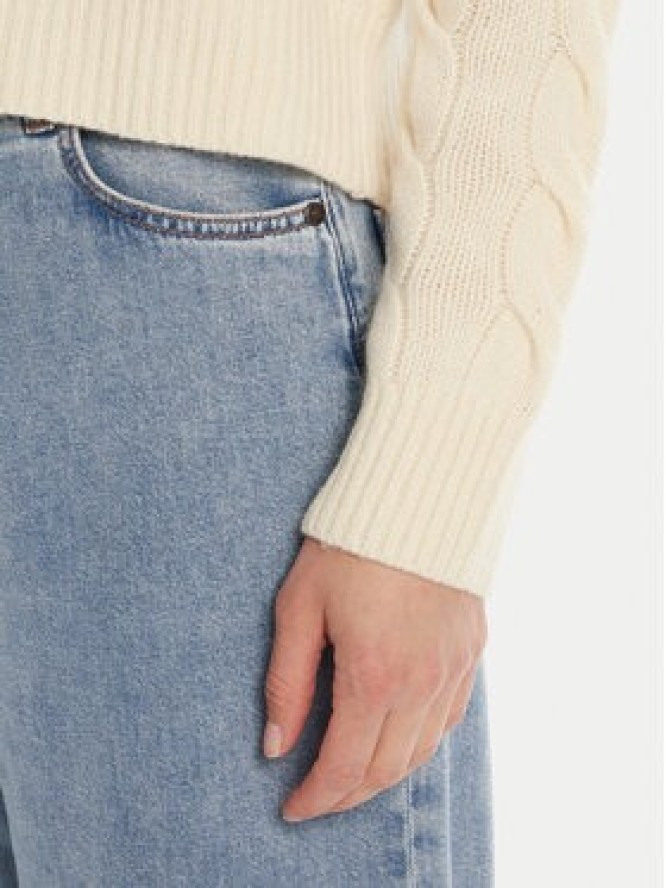 Polo Ralph Lauren Sweter 211A91216002 Écru Straight Fit