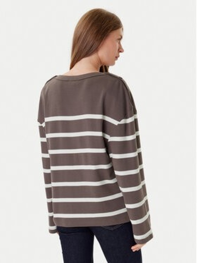 Tommy Hilfiger Bluzka Gold Button WW0WW45760 Brązowy Relaxed Fit