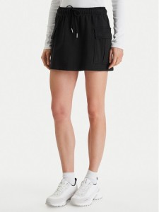 Calvin Klein Jeans Spódnica mini Monogram LV047B268G Czarny Regular Fit