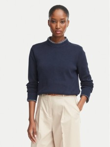 Tommy Hilfiger Sweter WW0WW52298 Granatowy Regular Fit