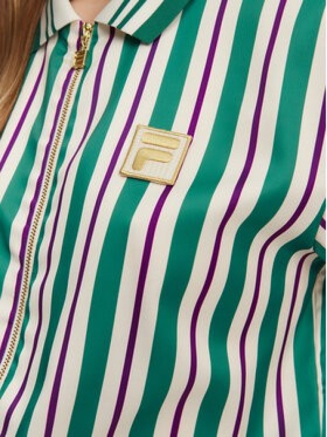 Fila Bluzka Lassance FAW0996 Zielony Regular Fit