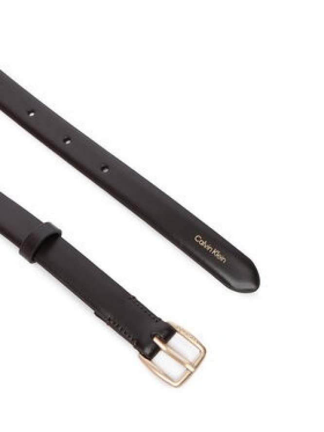 Calvin Klein Pasek Essential Buckle 20Mm LV04F7111G Brązowy ciemny