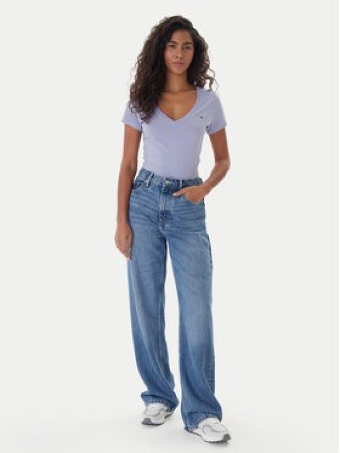 Tommy Jeans T-Shirt DW0DW20458 Niebieski Slim Fit