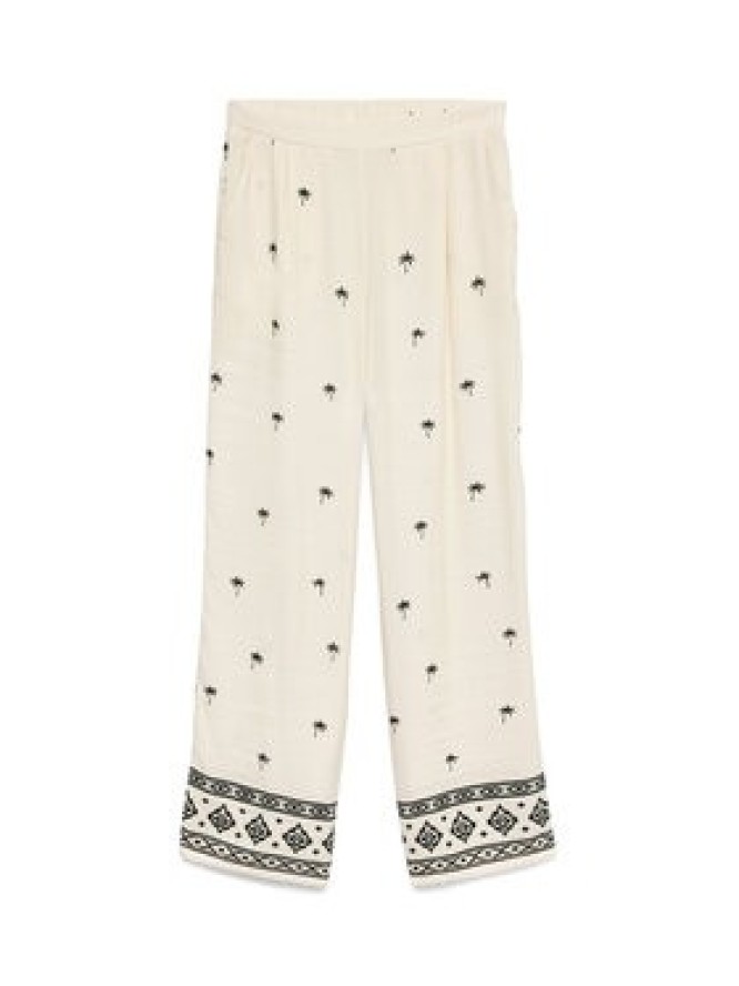 Vero Moda Spodnie materiałowe Kai 10345546 Kremowy Regular Fit