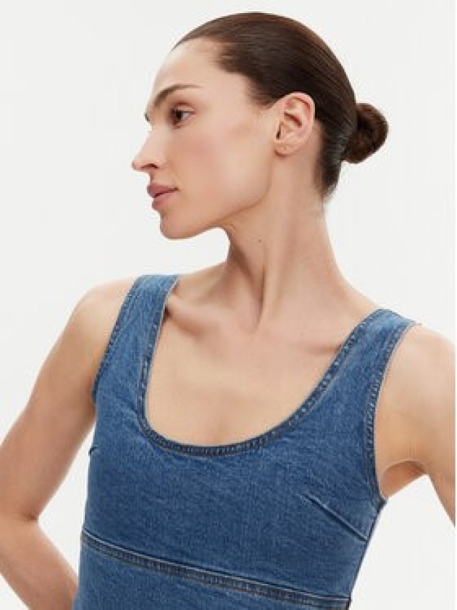 Silvian Heach Sukienka jeansowa GPP25298VE Niebieski Slim Fit