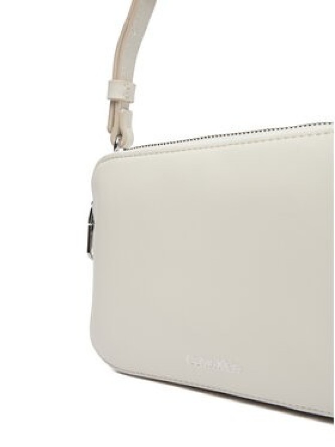 Calvin Klein Torebka Webbing Double Strap Camera Bag LV04F3165G Biały