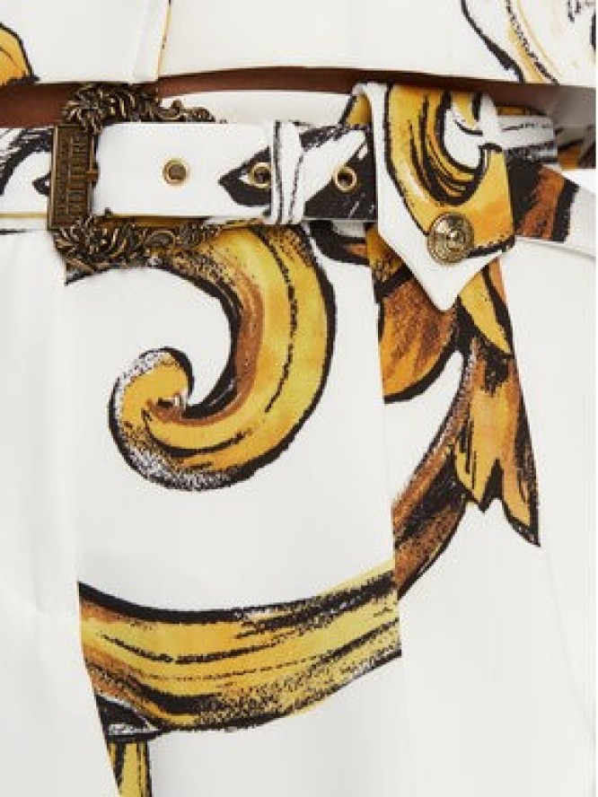 Versace Jeans Couture Spodnie materiałowe 78HAA111 Biały Straight Fit