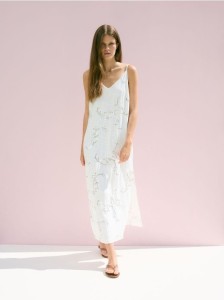 Sukienka z cekinami - biały