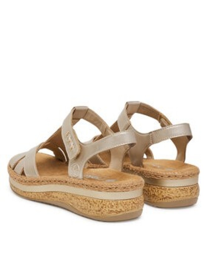 Rieker Sandały CEO-V0919-90 Złoty