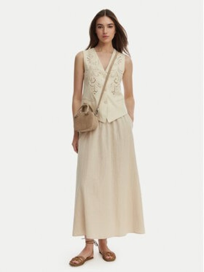 ONLY Spódnica maxi Tizana 15372613 Beżowy Regular Fit