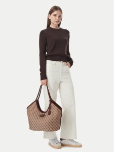 Guess Torebka Samantha HWJG23 13230 Brązowy jasny