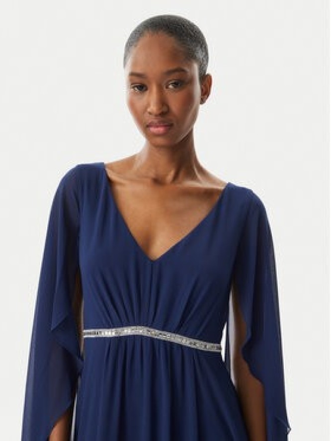 Rinascimento Sukienka wieczorowa CFC0123079003 Granatowy Regular Fit