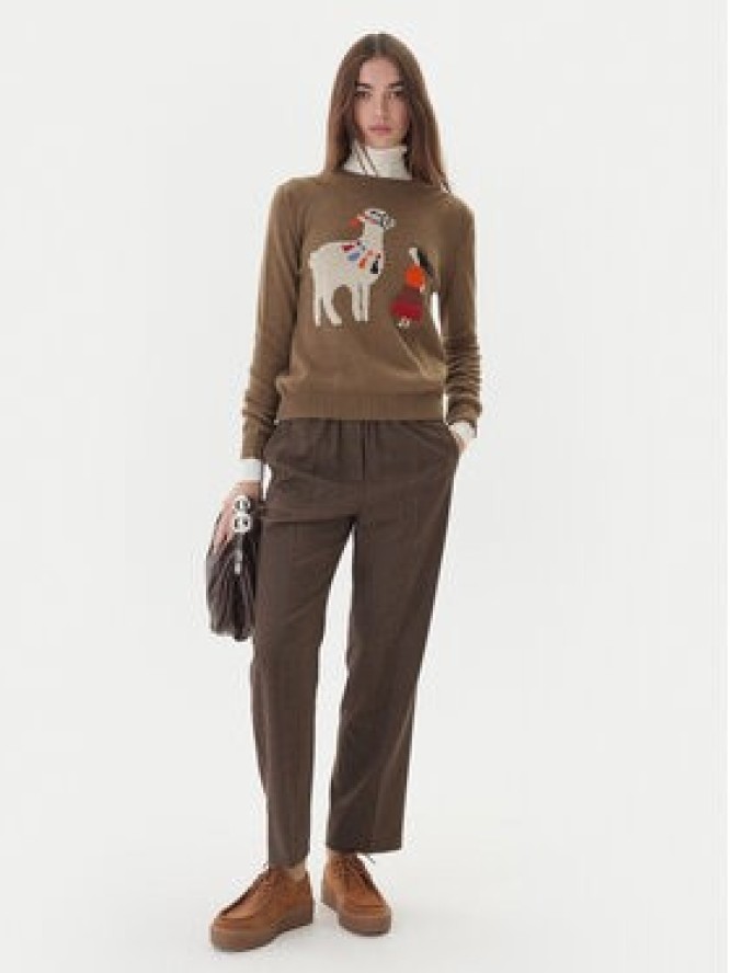 Weekend Max Mara Sweter Nitra 2525366292 Brązowy Regular Fit