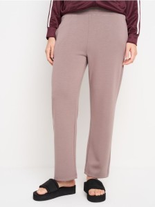 Spodnie z dzianiny soft touch - brązowy