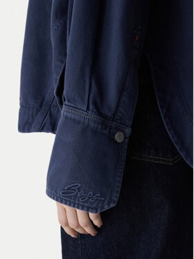 BOSS Koszula jeansowa 50552520 Szary Oversize
