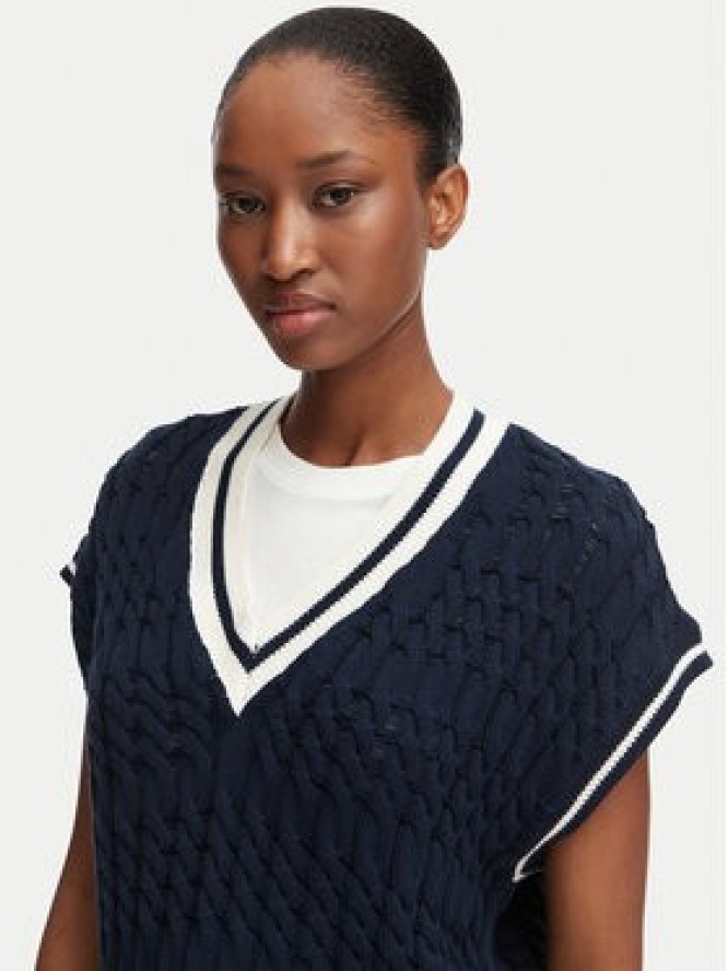 Tommy Jeans Sweter DW0DW22927 Granatowy Regular Fit