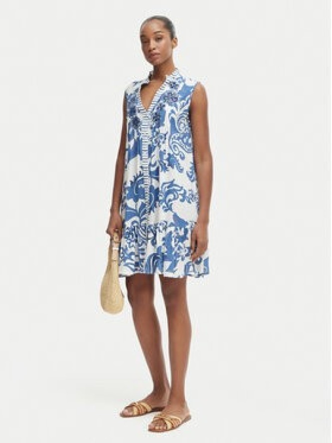 Iconique Sukienka letnia Daphne IC26-036 Niebieski Regular Fit