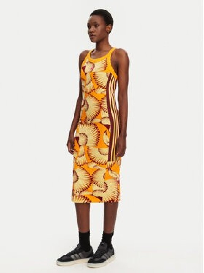 adidas Sukienka codzienna FARM Premium JD6315 Pomarańczowy Slim Fit