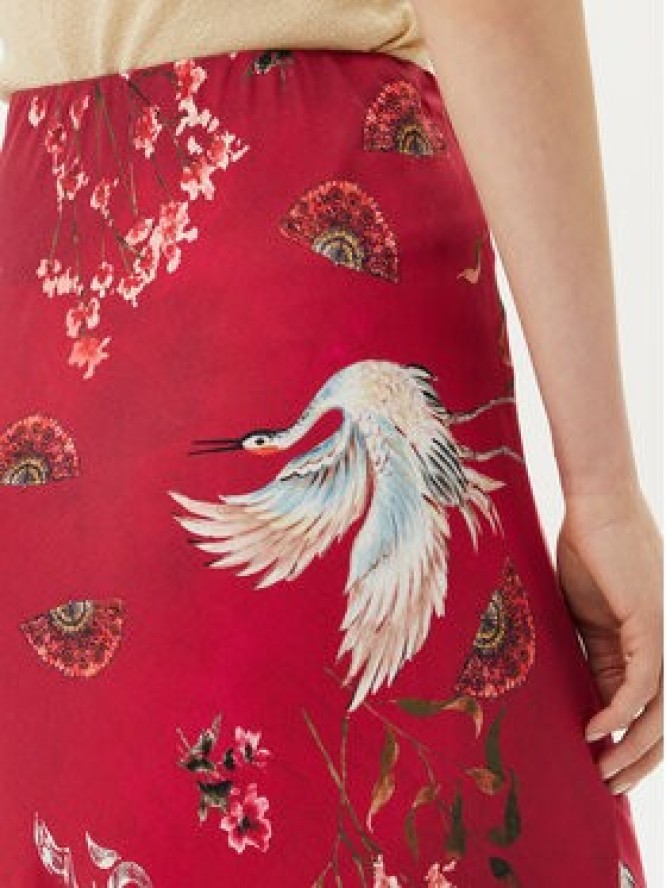 ViCOLO Spódnica maxi TD0472 Bordowy Slim Fit