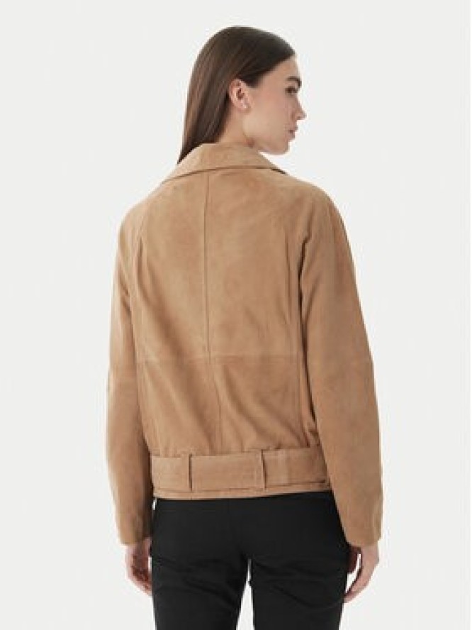 Marella Kurtka skórzana Epoca 2613441061 Beżowy Regular Fit