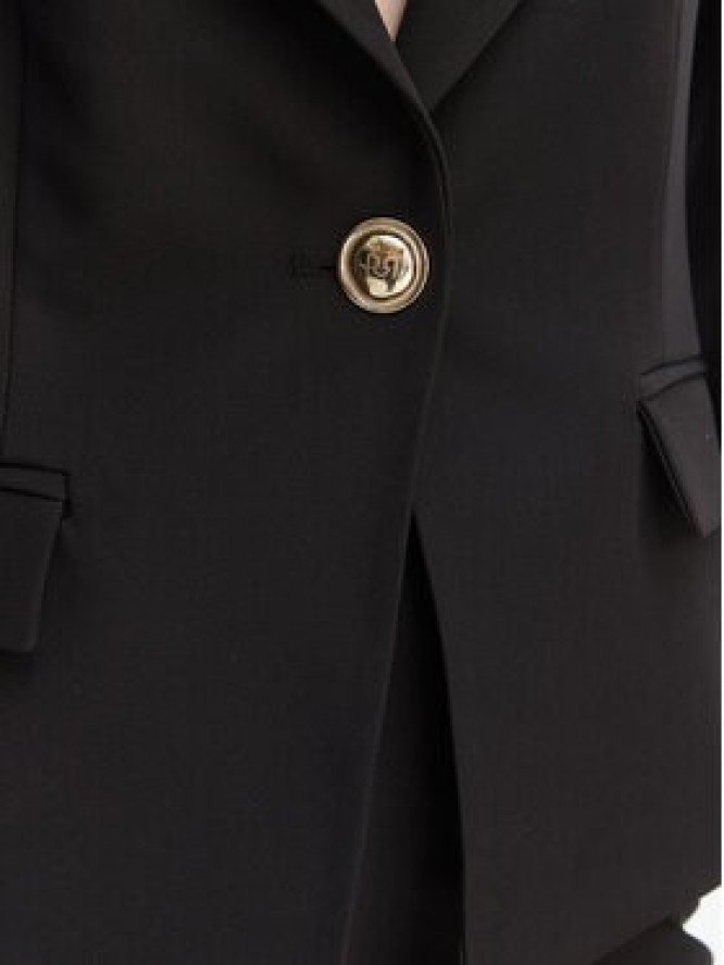 Rinascimento Marynarka CFC0128649003 Czarny Slim Fit