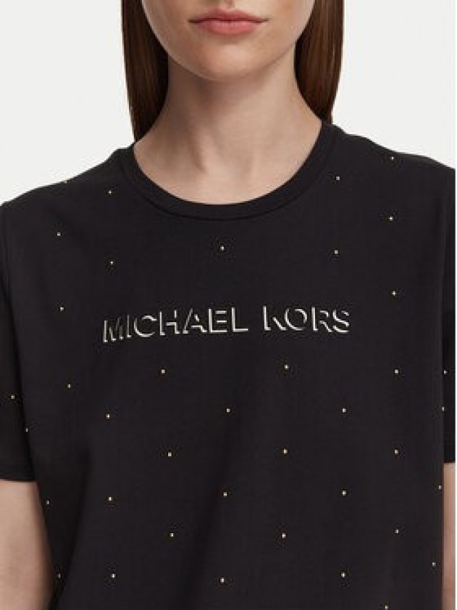 MICHAEL Michael Kors T-Shirt MT6524Y97J Czarny Regular Fit