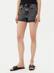Noisy May Szorty jeansowe Moni 27033697 Szary Slim Fit