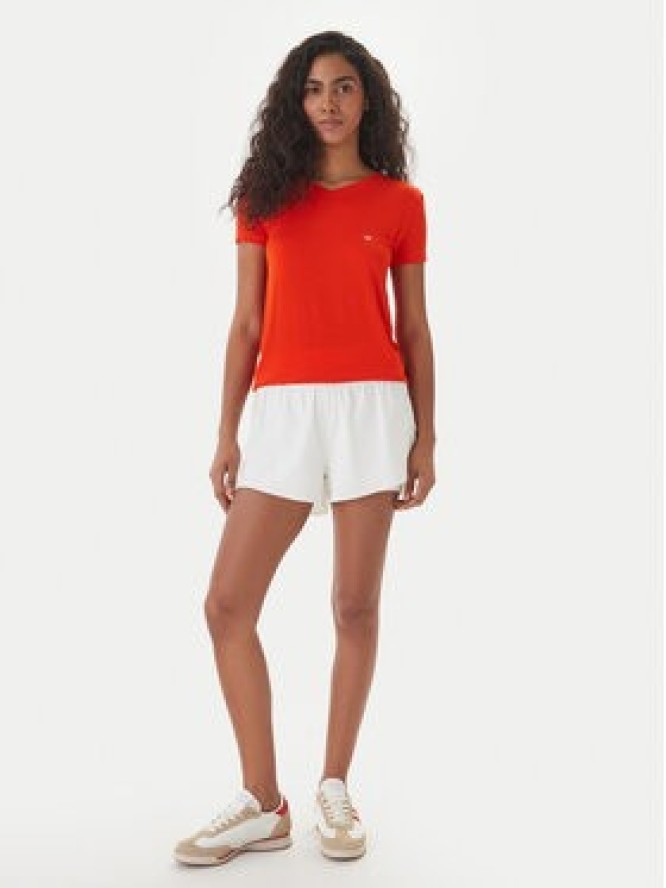 Emporio Armani T-Shirt EW000409 AF19024 U5029 Koralowy Regular Fit