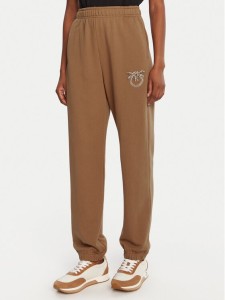 PINKO Spodnie dresowe Plumcake 104790 A2RO Brązowy Regular Fit