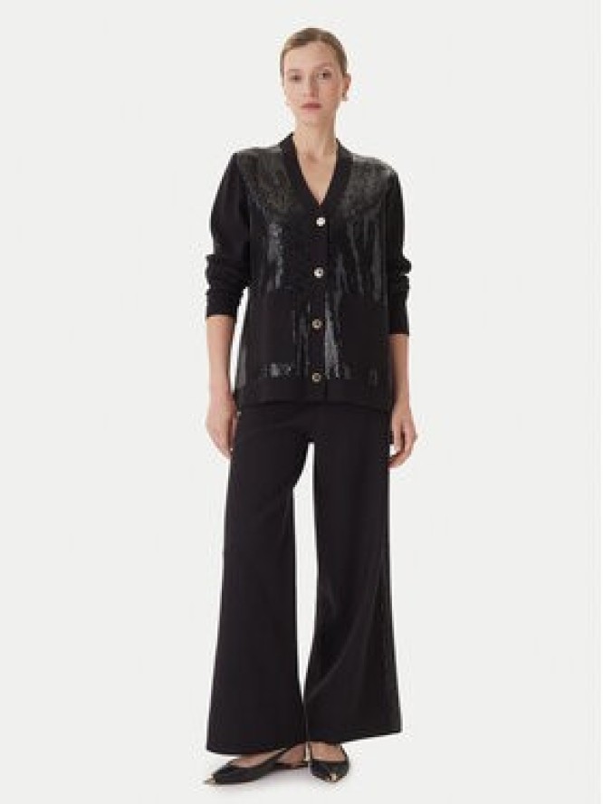 LOLA CASADEMUNT Kardigan LF2511011 Czarny Regular Fit
