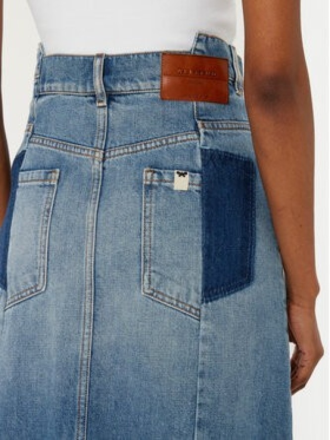 Weekend Max Mara Spódnica jeansowa Gesso 2515101061 Niebieski Regular Fit