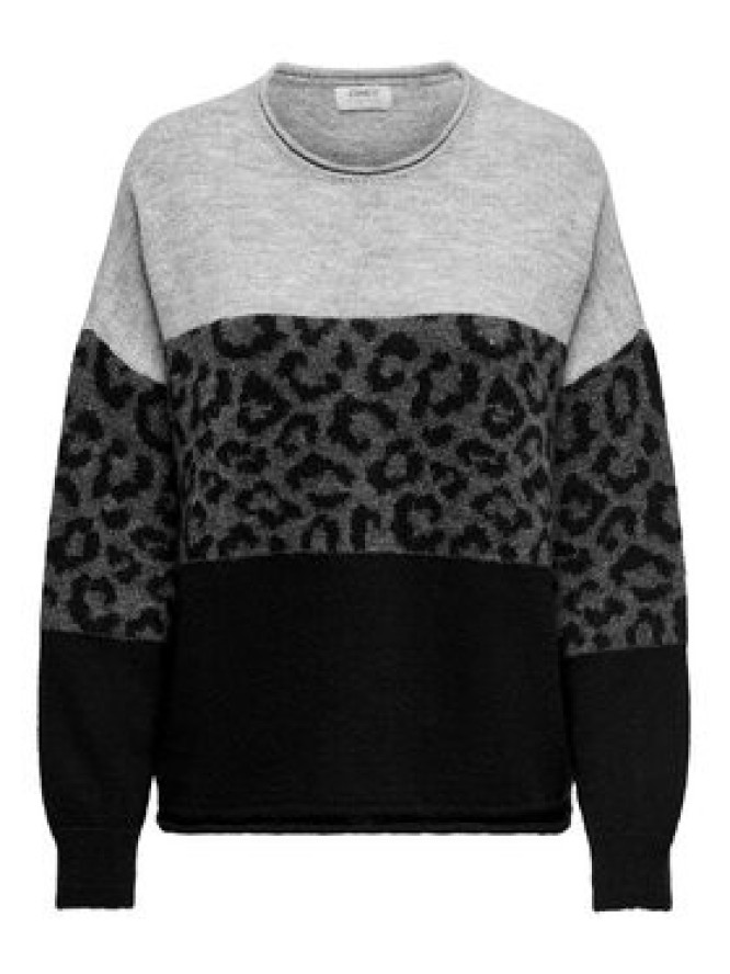 ONLY Sweter Jade 15294969 Szary Regular Fit