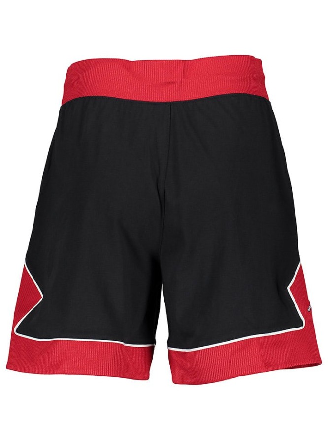 Air Jordan Szorty "Diamond" w kolorze czarno-czerwonym rozmiar: L