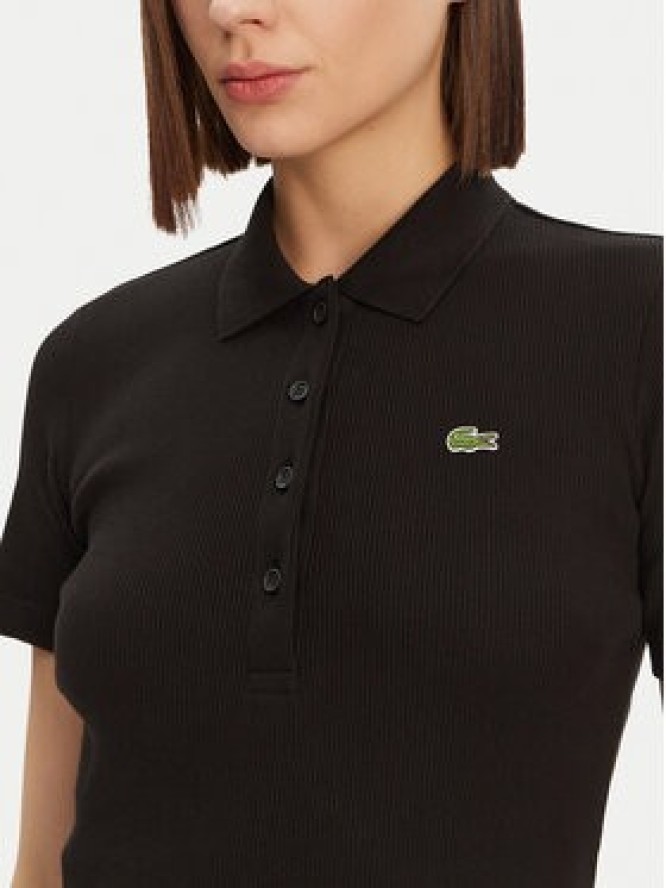 Lacoste Sukienka codzienna EF9622 Czarny Slim Fit