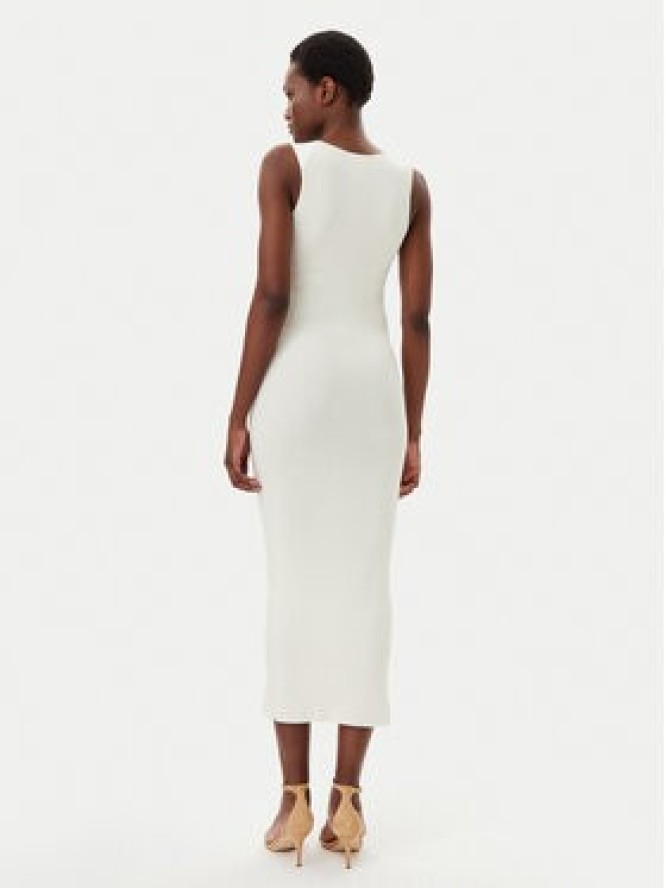 Kontatto Sukienka koktajlowa 3M0553C Écru Slim Fit