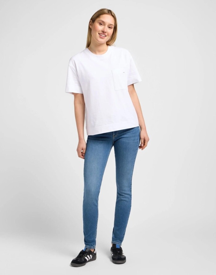 LEE DAMSKIE SPODNIE JEANSOWE LEE FOREVERFIT METEORIC L32SOVD43 112338351