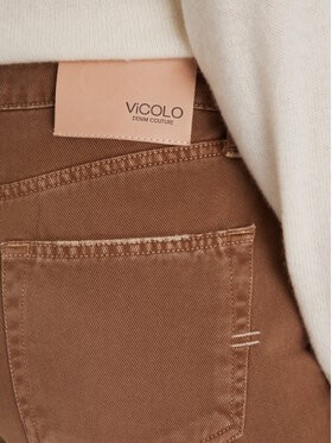 ViCOLO Jeansy DF5056 Brązowy Regular Fit