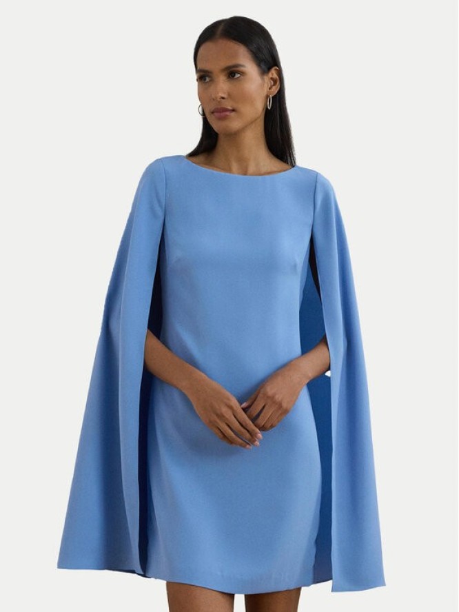 LAUREN RALPH LAUREN Sukienka koktajlowa 253855210033 Niebieski Slim Fit