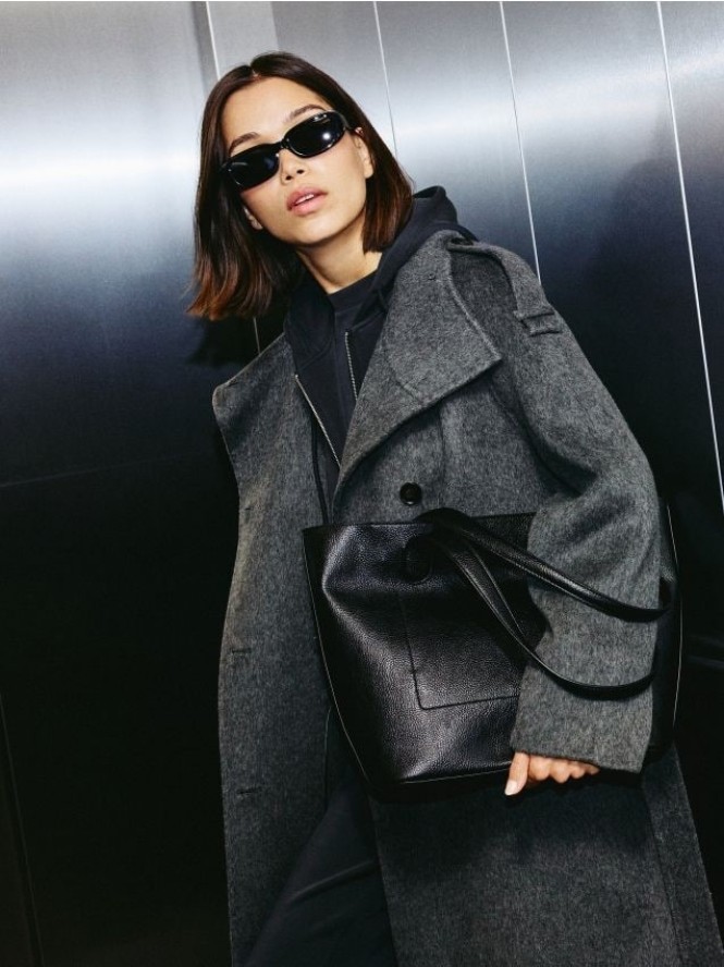 Oversizowa bluza - ciemnoszary