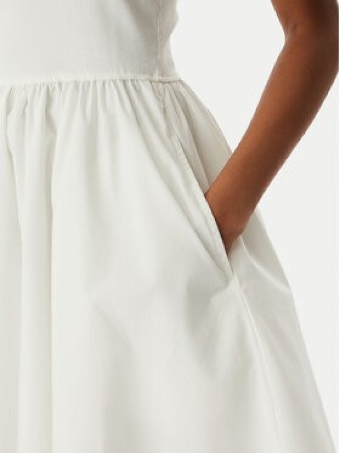 Tommy Jeans Sukienka letnia DW0DW22352 Biały Slim Fit