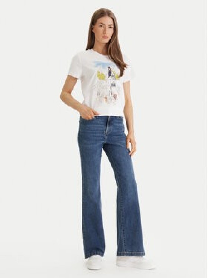 DKNY T-Shirt Central Park Conversational P61M0WNA Biały Regular Fit