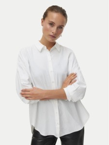 Vero Moda Koszula Fanni 10337791 Biały Oversize