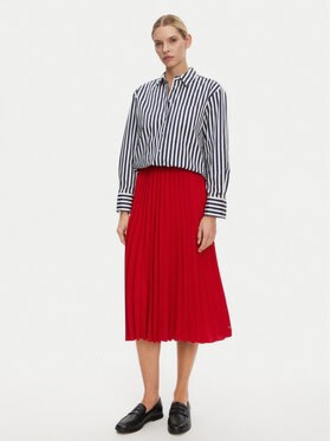 Tommy Hilfiger Spódnica plisowana WW0WW43886 Czerwony Regular Fit