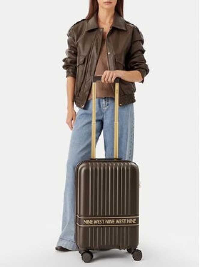 Nine West Walizka kabinowa CEO-NW-S-001-10 Brązowy ciemny
